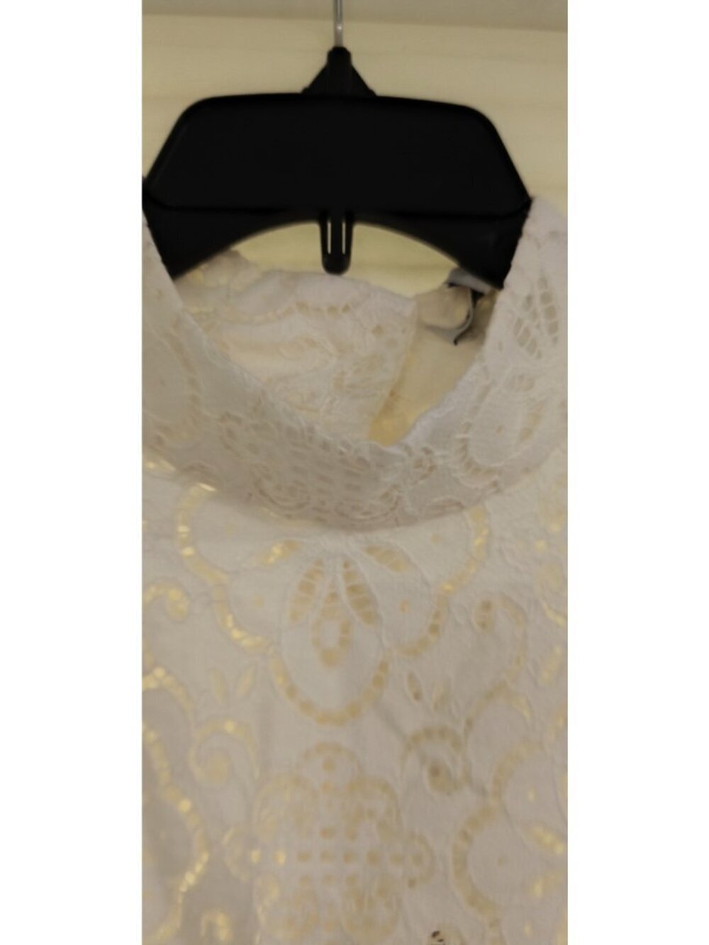 Veronica Beard Katmai Lace Top Size 12 Off White Eyelet Sleeveless Cropped NWT - Picture 6 of 16